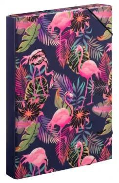 BAAGL Dosky na školské zošity A4 Jumbo Plameniaky / 23x32x5 cm (A-8269)