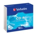 Verbatim 10ks CD- R 700MB 52x (Extra Protection) / SlimCase (43415)