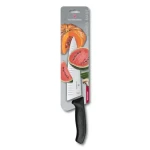 VICTORINOX Kuchársky nôž Swiss Classic čierna / Čepeľ 20 cm / Hladká / S výbrusom / Blister (6.8083.20B)