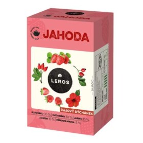 Leros Čajová Chvíľka Jahoda ovocný čaj aromatizovaný 20 x 2 g