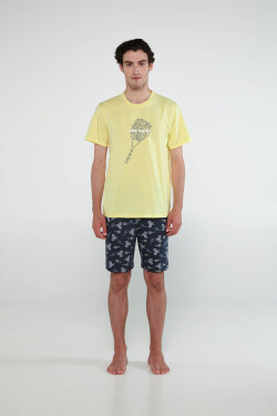 Vamp - Pyžamo s krátkymi rukávmi 20642 - Vamp yellow iris XL