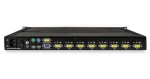 StarTech 1U LCD KVM konzola 8 portov / KVM prepínač / 17 "TFT LCD 1280x1024 / PS/2 / 19" rack / čierna (RKCONS1708K)