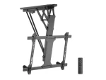 Equip 650329 čierna / Stropný držiak TV / motorizovaný / VESA 600x400 / nosnosť 35 kg / náklon 0-75° (650329)