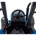 Mamido Detský elektrický traktor BLAST s prívesom 2x200W modrý