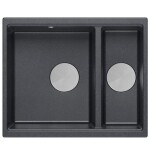 Quadron Quadron - Granitový drez Logan 150 Black Metallic Zlaty HCQL5646U8-G1_U