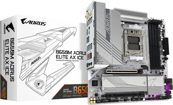 GIGABYTE Aorus Elite AX ICE (B650M Elite AX ICE