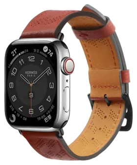 Hurtel Kožený remienok pre Apple Watch 38/40/41 mm červená / Remienok / Koža