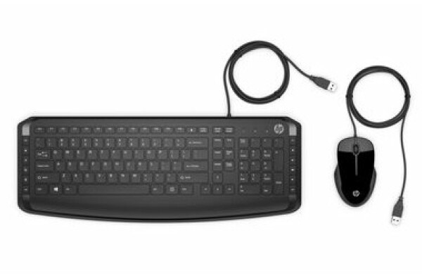 HP Pavilion Keyboard Combo 250 čierna / Drôtový set klávesnice a myši / USB / CZ SK layout (9DF28AA)