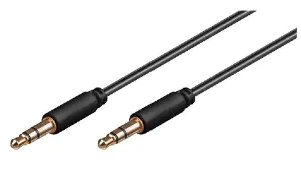 MicroConnect Slim audio kábel 3-pin Jack 3.5mm - Jack 3.5mm 7m čierna (AUDLL7)