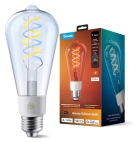 Govee R14C0 ST64 čierna / Múdra LED žiarovka / E27 / 800lm / 2700-6500K / Wi-Fi + Bluetooth / Matter (R14C0CC1)