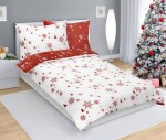 Obliečky MIKROFLANEL 95/269 140x200,70x90 vločky terra