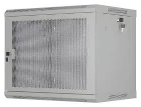 Lanberg WF01-6409-23S sivá / Nástenný rozvádzač / 19" / 9U / 600x450 mm / perforované dvere / flat pack (WF01-6409-23S)