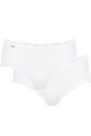 Dámske nohavičky Basic Midi White 2 Pack - Sloggi Bílá M