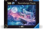 Ravensburger Svietiace puzzle Vyjatie vlci za súmraku