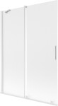 MEXEN/S - Velar dvojkrídlová posuvná vaňová zástena 130 x 150, dekor, biela 896-130-000-31-20