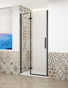 GELCO TRINITY BLACK dvere do niky ľavé, 800 číre sklo, GT1280CL-B GT1280CL-B