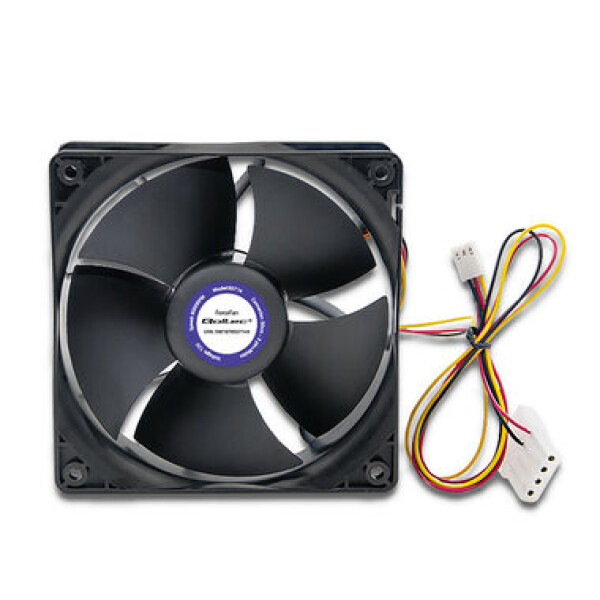 Qoltec 50714 ForceFan čierna / 120mm / 71.5dB @ 6000 RPM / 26.8 CFM / 4 pin + 3 pin (50714)