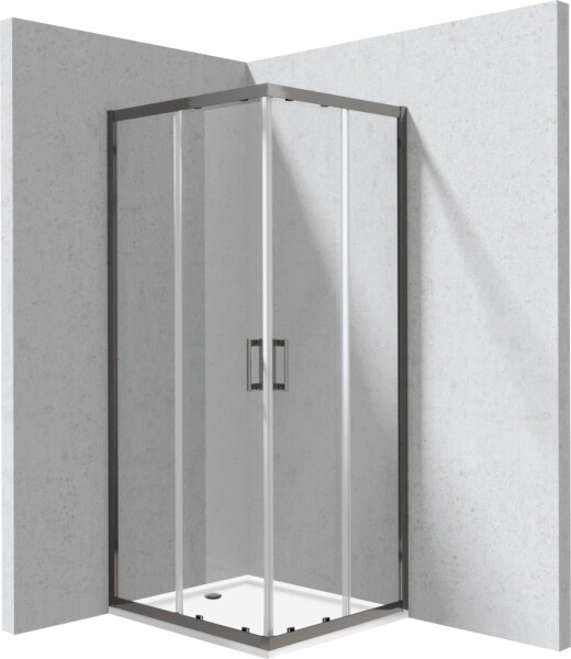 DEANTE - Funkia Evo obdĺžnikový sprchovací kút s vaničkou, obdĺžnikový, 80x90 cm KYCPD089P