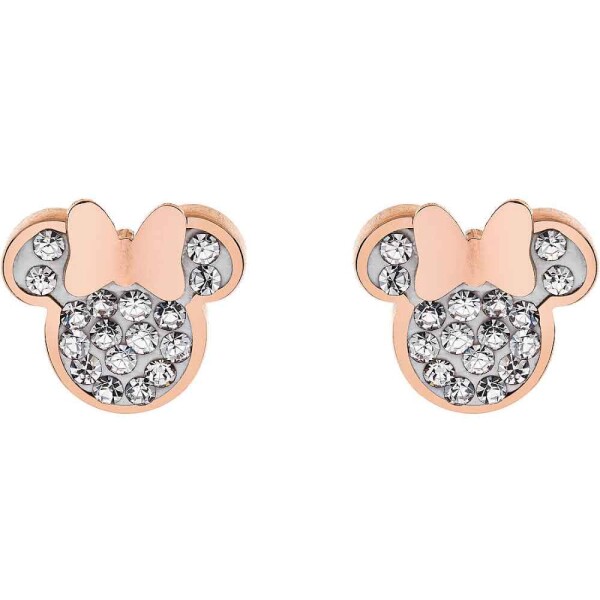 Disney Pôvabné bronzové náušnice kôstky Mickey and Minnie Mouse E600177PRWL-B.CS