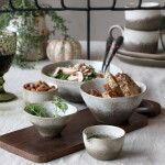 Chic Antique 2 ks béžovo šedá miska Valence Dusty Stone 11 x 6 10 x 5,5 cm 274 ml 155 ml