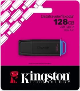 Kingston DataTraveler Exodia 128GB čierna / Flash disk / USB 3.2 Gen 1 / USB-A (DTXG2/128GB)
