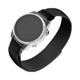 FIXED Sieťovaný nerezový remienok Mesh Strap pre Garmin QuickFit 20mm čierny (FIXMEST-QF20MM-BK)