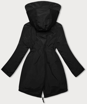 Čierna dámska zimná bunda s kapucňou Miss TiTi (H-3832) odstíny černé XXL (44)