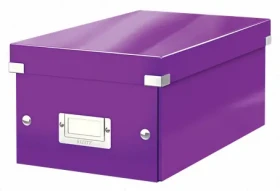 Leitz ClickStore Krabica na DVD purpurová / 20 štandardných 40 úzkych obalov (60420062)