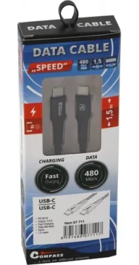 Compass SPEED nabíjací kábel USB-C - USB-C / Nabíjací kábel / 1,5 m
