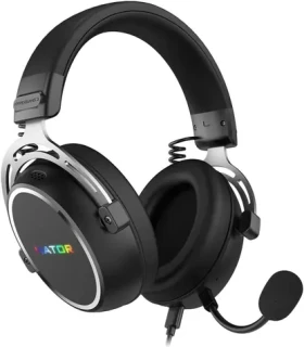 Hator ESH50 Hypergang 3 USB čierna / Herné slúchadlá s mikrofónom / Hi-Res / 10-44000Hz / USB-A/USB-C / RGB (ESH50)