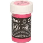 Gélová farba baby pink pastelová 25 g - Sugarflair - Sugarflair