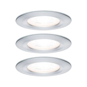 Paulmann vstavané svietidlo do kúpeľne sada 3 ks 19.5 W Hliník (sústružený); 93444