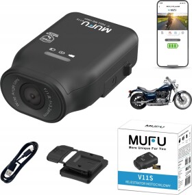 MUFU WIDEOREJESTRATOR MOTOCYKLOWY MUFU MOTOCAM V11S FULLHD 7H KAMERA NA MOTOCYKL