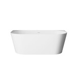INVENA - Voľne stojaca vaňa priečnej 150 cm Astri so sifónom AN-03-15U-F