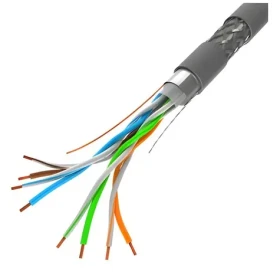 Lanberg CAT.5E SFTP sivá / Sieťový kábel / Cat5e / S/FTP / 305 m / drôt / CU / CPR / Fluke Test (LCS5-11CU-0305-S)