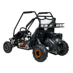 Mamido Detské benzínové autíčko Buggy LUCKY SEVEN oranžové