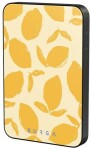 PowerNeed BURGA Magnetic Power Bank 5,000mAh Lemon Tart gunmetal