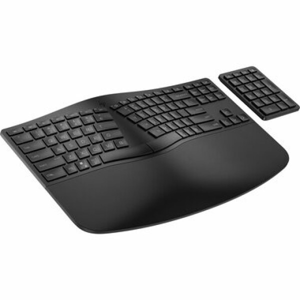 HP 965 Ergonomic čierna / bezdrôtová klávesnica / nožnicové klávesy / USB / Bluetooth / US Layout / numerický blok (7E756AA#BCM)