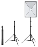 Puluz PU5070EU / Štúdiová sada / Softbox 50x70 cm / Statív / LED žiarovka 30W / 5700K (PU5070EU)