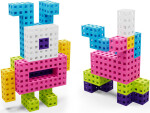Mamido Farebné kocky Cube Pink Meli 100 dielov ZA5667