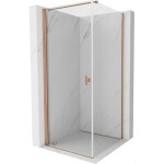 MEXEN/S - Mist-B sprchovací kút dvere krídlové 95 x 95, transparent, meď kartáčovaná 8A2T-095-095-65-00