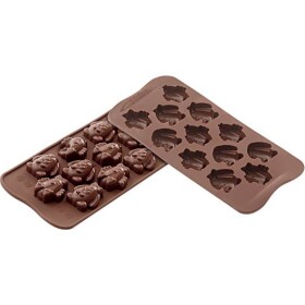 Silicone mold na čokoládu – veľkonočné zvieratká - Silikomart - Silikomart