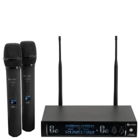 Prodipe M850 DSP Duo UHF F5 / Bezdrôtový mikrofónny systém UHF / 2 ručné mikrofóny / 528-578 MHz / 60 m / 2×100 kanálov (M850DUO)