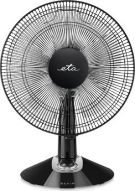 Eta Eta Zefir ETA160790010 Table Fan Juodas Diameter 30 cm Greičių skaičius Oscilrokovion 45 No