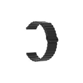 Aligator Remienok silikónový magnetický / 22mm / čierny (22AW0031)