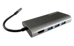 LC-Power LC-HUB-C-Multi-5 / USB-C hub / 3x USB-A 5 Gbps / USB-C PD 100 W / HDMI 4K / Gigabit LAN / čítačka SD (LC-HUB-C-MULTI-5)