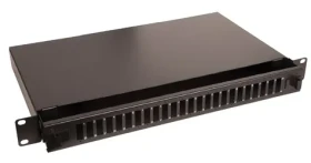Lanview Optický patch panel 19" 1U čierny / Patch panel / 24x SC Duplex / 24x LC Quad (LVO231552)