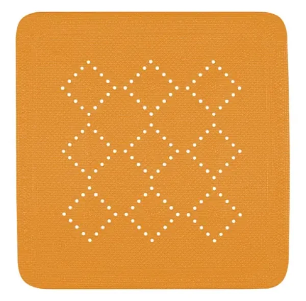 SPIRELLA Protišmyková podložka do sprchy ALASKA oranžová 55 x 55 cm / PVC