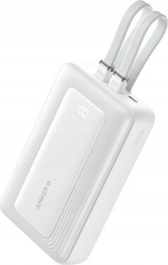 Anker Anker | Power Bank | A1681H21 | 20000 mAh | USB-C 30W, Lightning 27W | Built-In USB-C and Lightning Cables | White