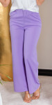 Sexy Koucla Highwaist Cloth Pants with Belt lilac L